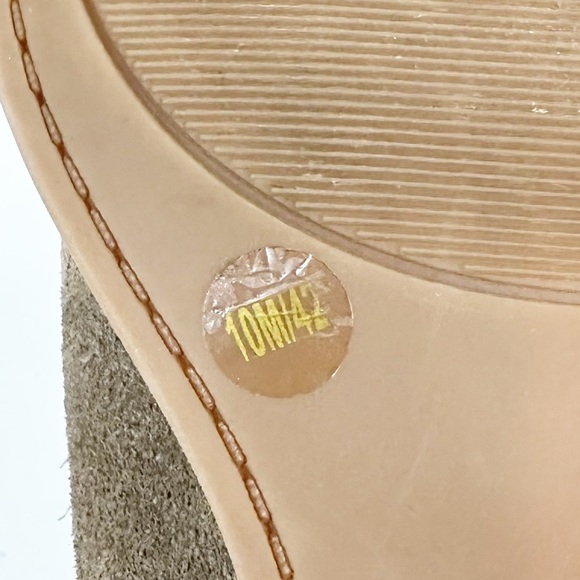 Lucky Brand Leather Cedar Fausst Wood Heel Bootie - Picture 5 of 16